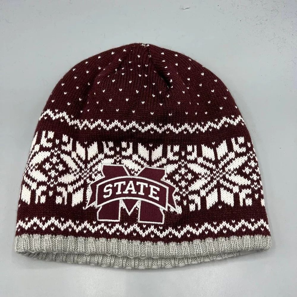 Adidas Mississippi State Bulldogs Hat Men Adidas Beanie Cap New Size ONE SIZE - 1 Thumbnail