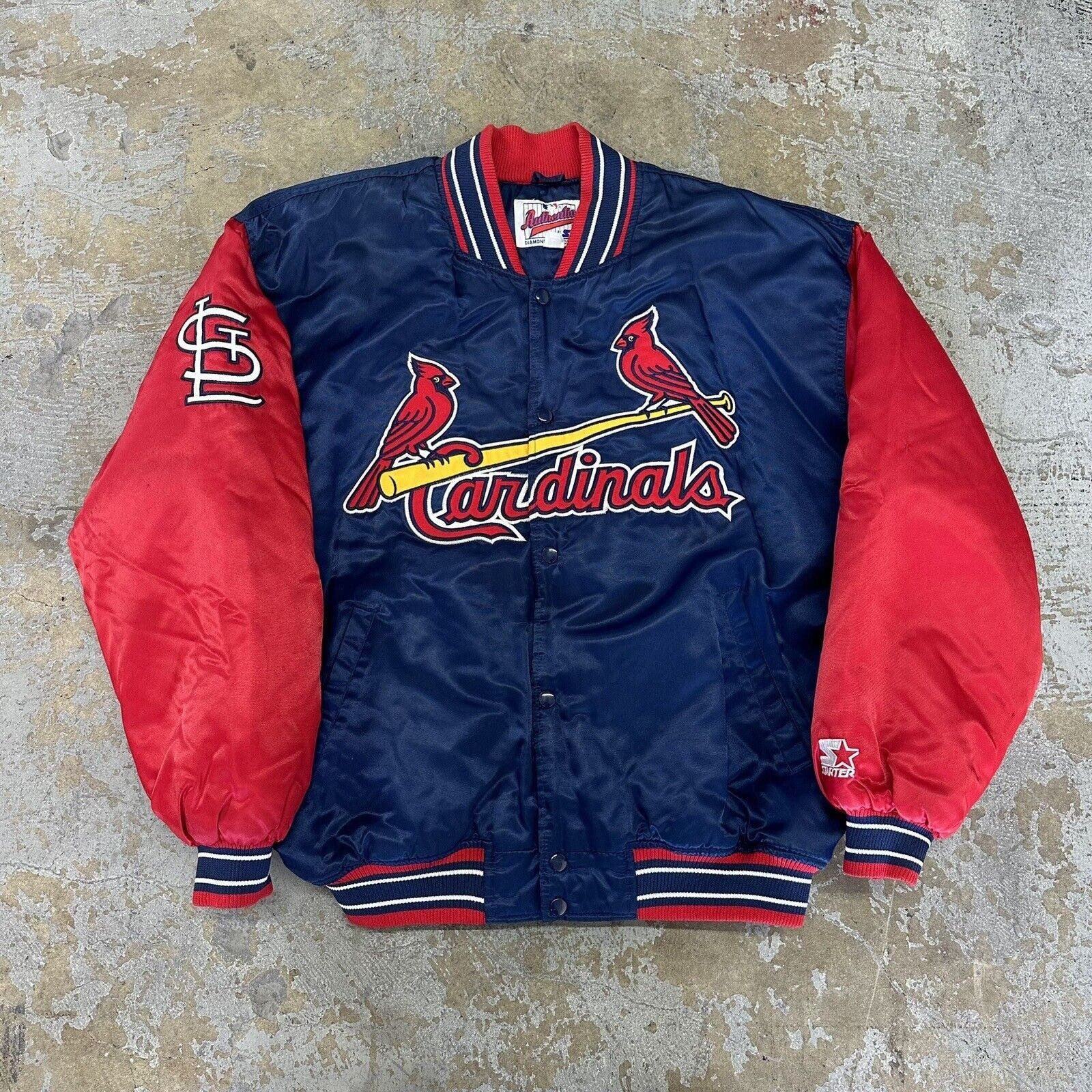 Vintage 90's hot Starter MLB St. Louis Cardinals Red Bomber Baseball Jacket