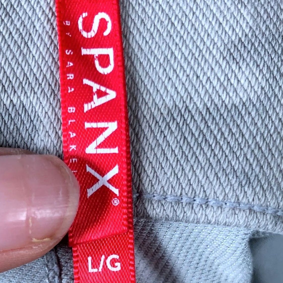 Spanx Spanx Womens Pants Gray Camouflage Pull On High Rise Skinny Jeggings L Cap Stretch Casual Workwear Size 36" / US 14 / IT 50 - 4 Thumbnail