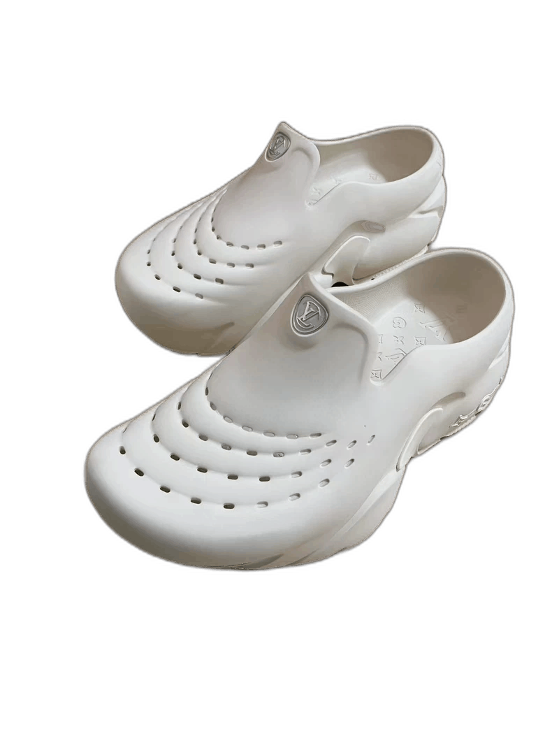 Louis Vuitton lv white slip-on sandals-2508 Size US 8 / EU 41 - 1 Thumbnail