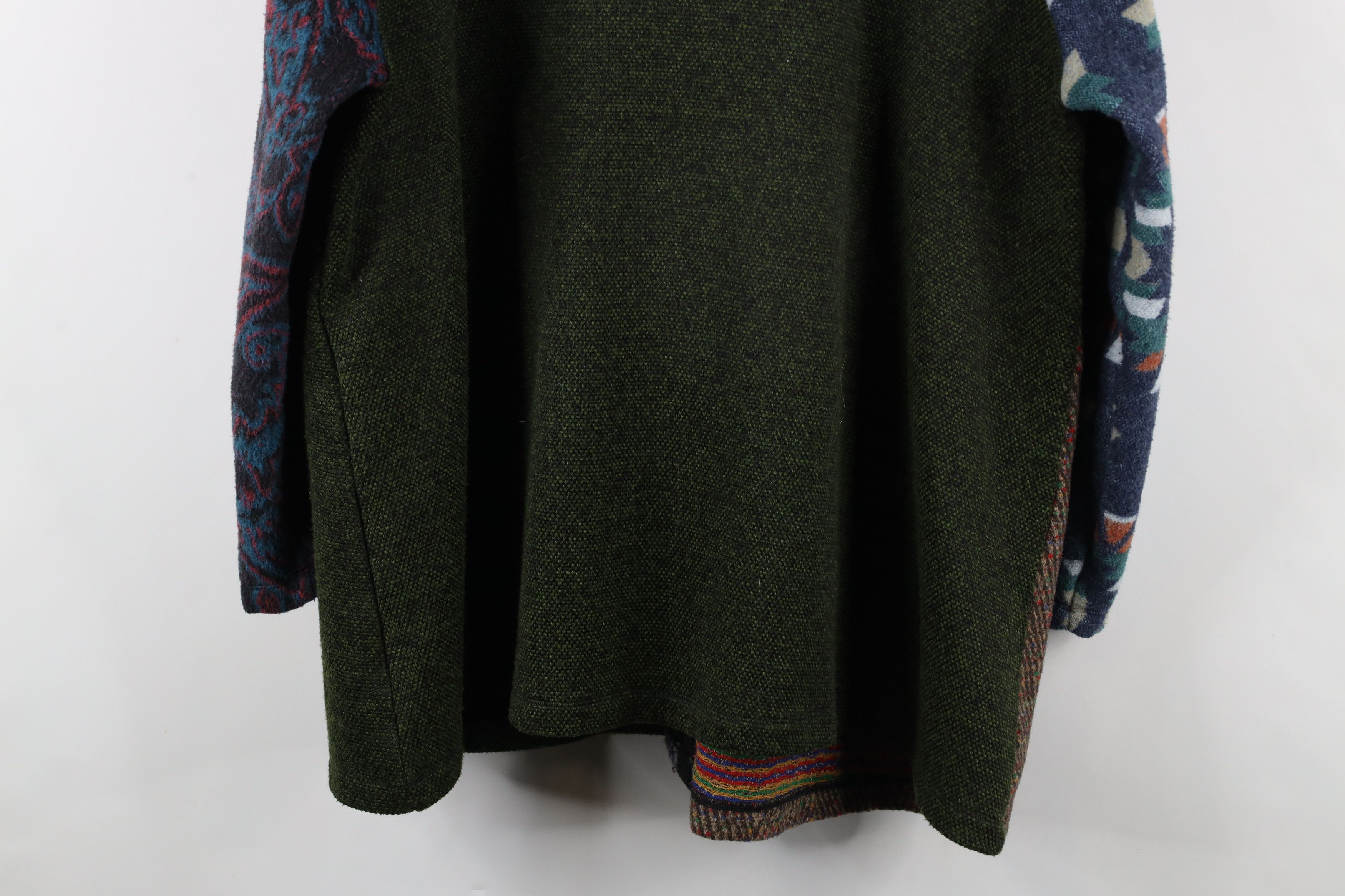 Vintage Vintage 90s Streetwear Rainbow Patchwork Lagenlook Jacket Size L / US 10 / IT 46 - 14 Thumbnail