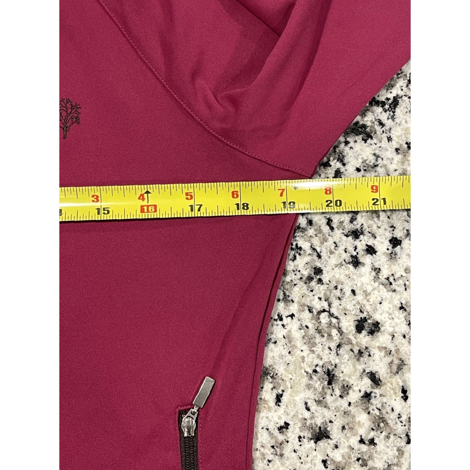 Nike Nike Dri-Fit Chinquapin Embroidered Logo Jacket - Plum Small Women Golf Track Jacket Size S / US 4 / IT 40 - 7 Thumbnail