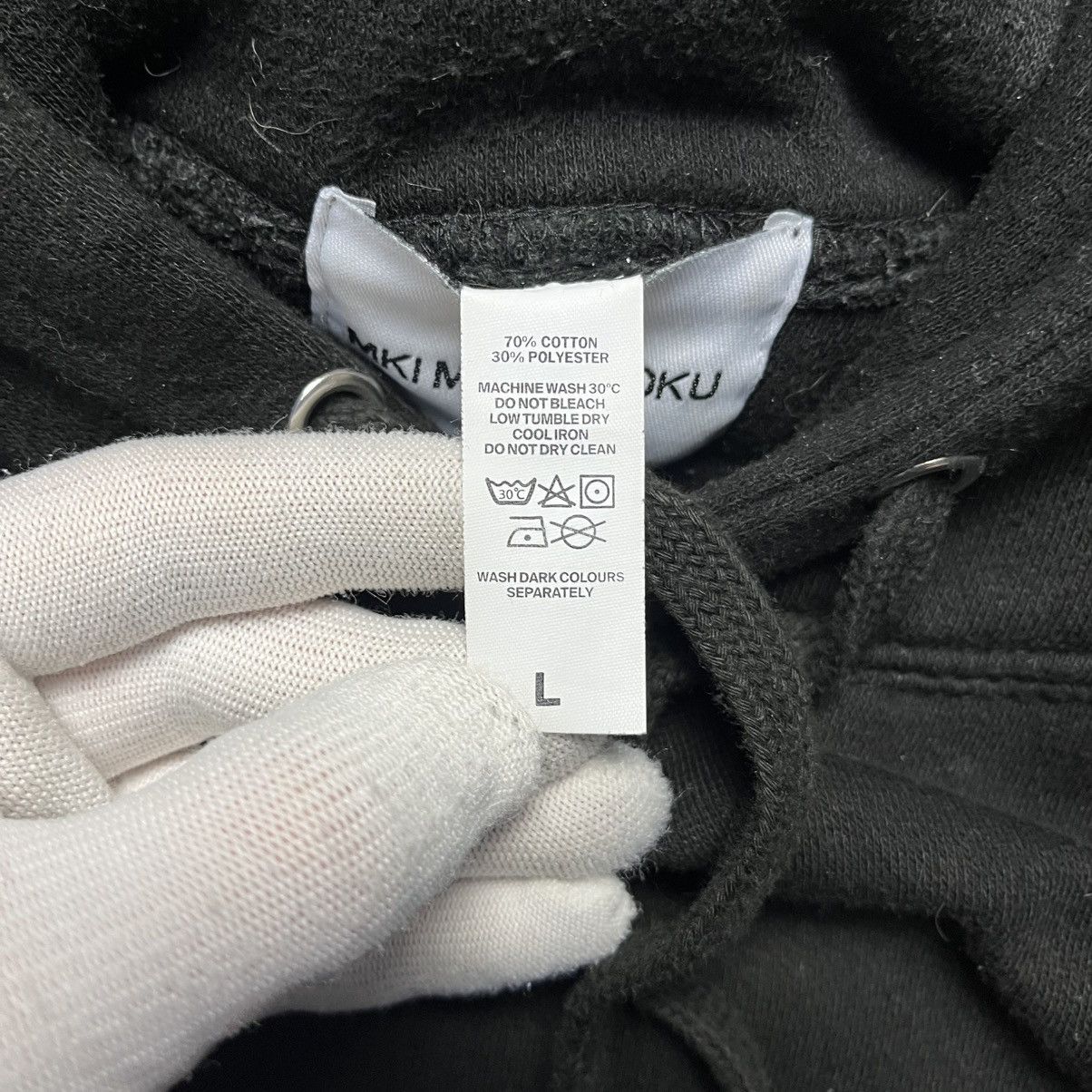 Mki Miyuki Zoku Mki Miyuki Zoku Big Logo Black Hoodie Japanese Streetwear Size US L / EU 52-54 / 3 - 7 Thumbnail