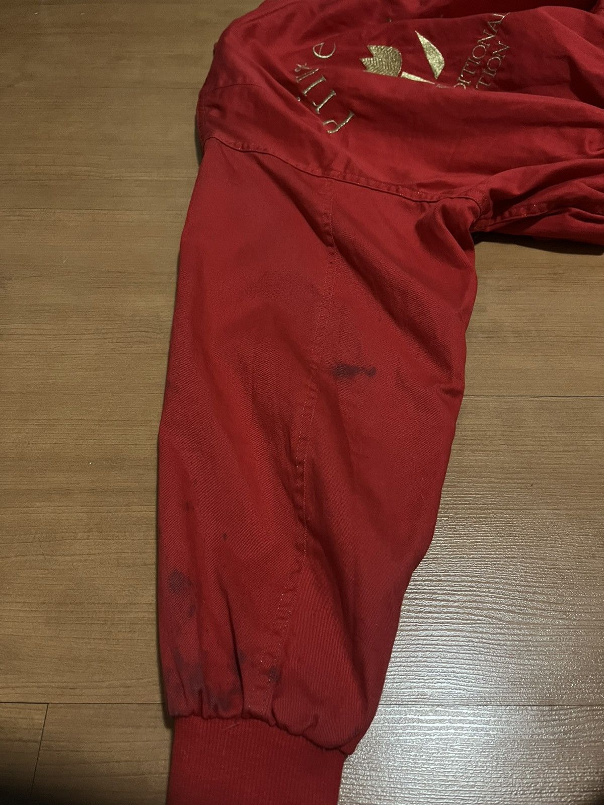 Vintage Vintage Private Label Japan Tulip Bomber Jacket (Red) Size M / US 6-8 / IT 42-44 - 13 Thumbnail
