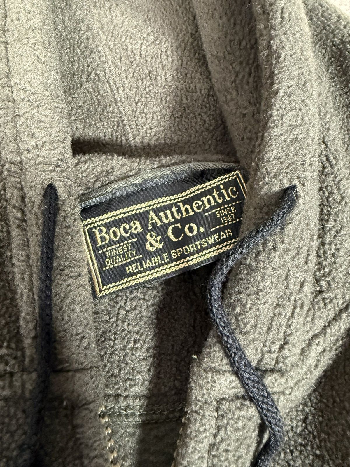 Vintage Y2K Vintage Made in Canada Boca Sports Zip-Up Fleece Hoodie Size US XL / EU 56 / 4 - 4 Thumbnail