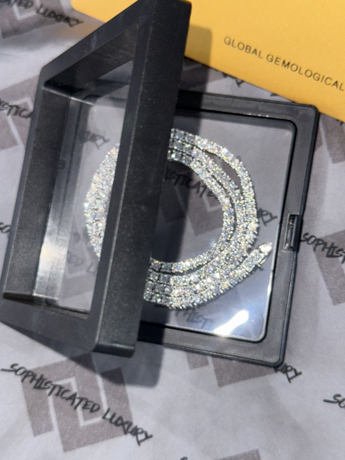 Other Tennis moissanite chain 20” 3mm Size ONE SIZE - 3 Thumbnail