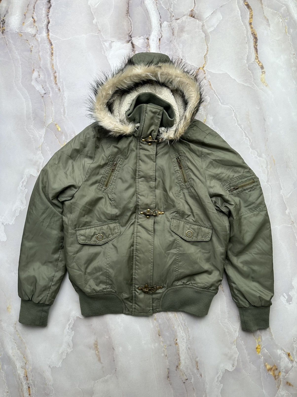 Japanese Brand Vintage Bomber Jacket Size M / US 6-8 / IT 42-44 - 1 Thumbnail