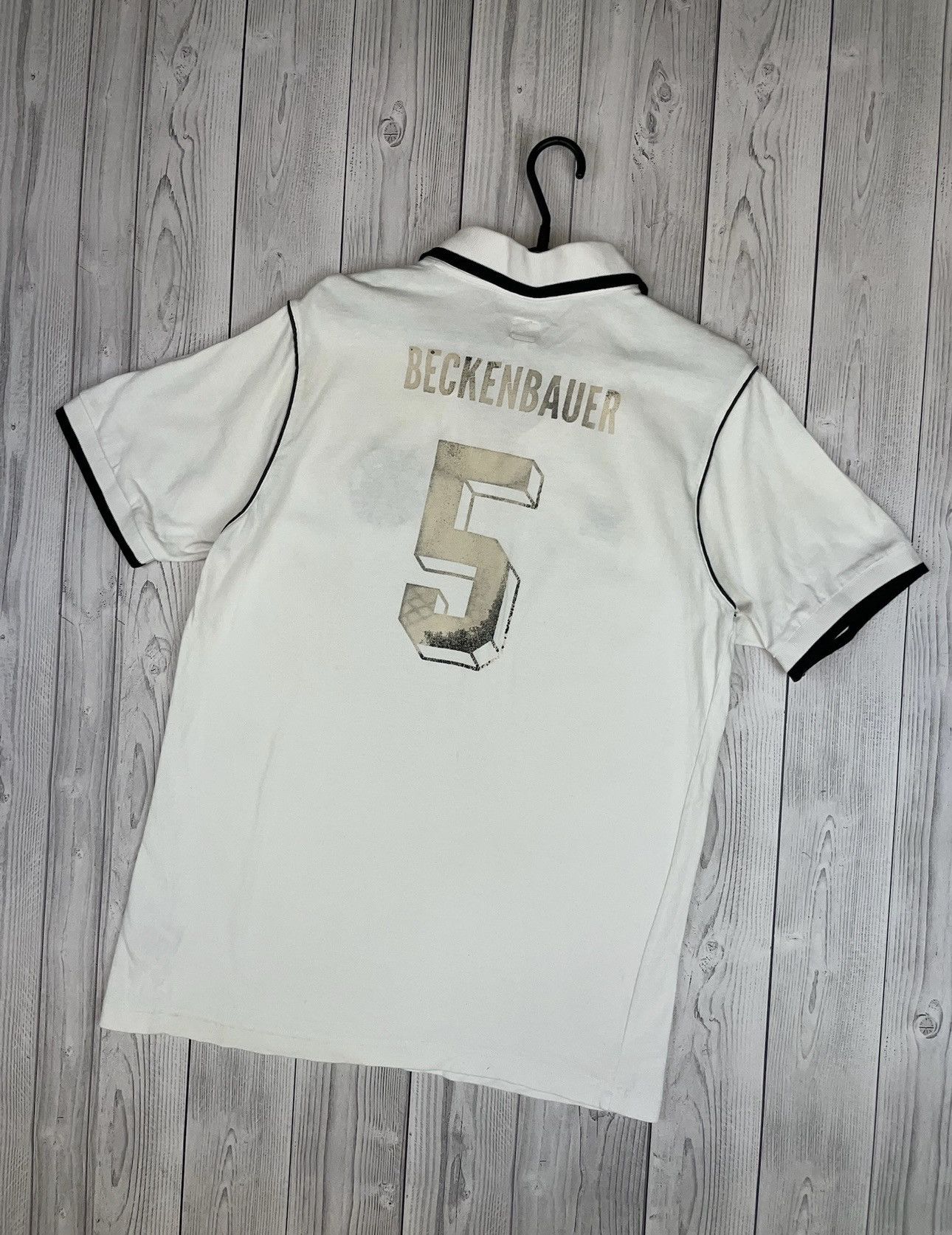 Adidas Vintage adidas Deutshland soccer tee 5 Beckenbauer size L Size US L / EU 52-54 / 3 - 2 Thumbnail