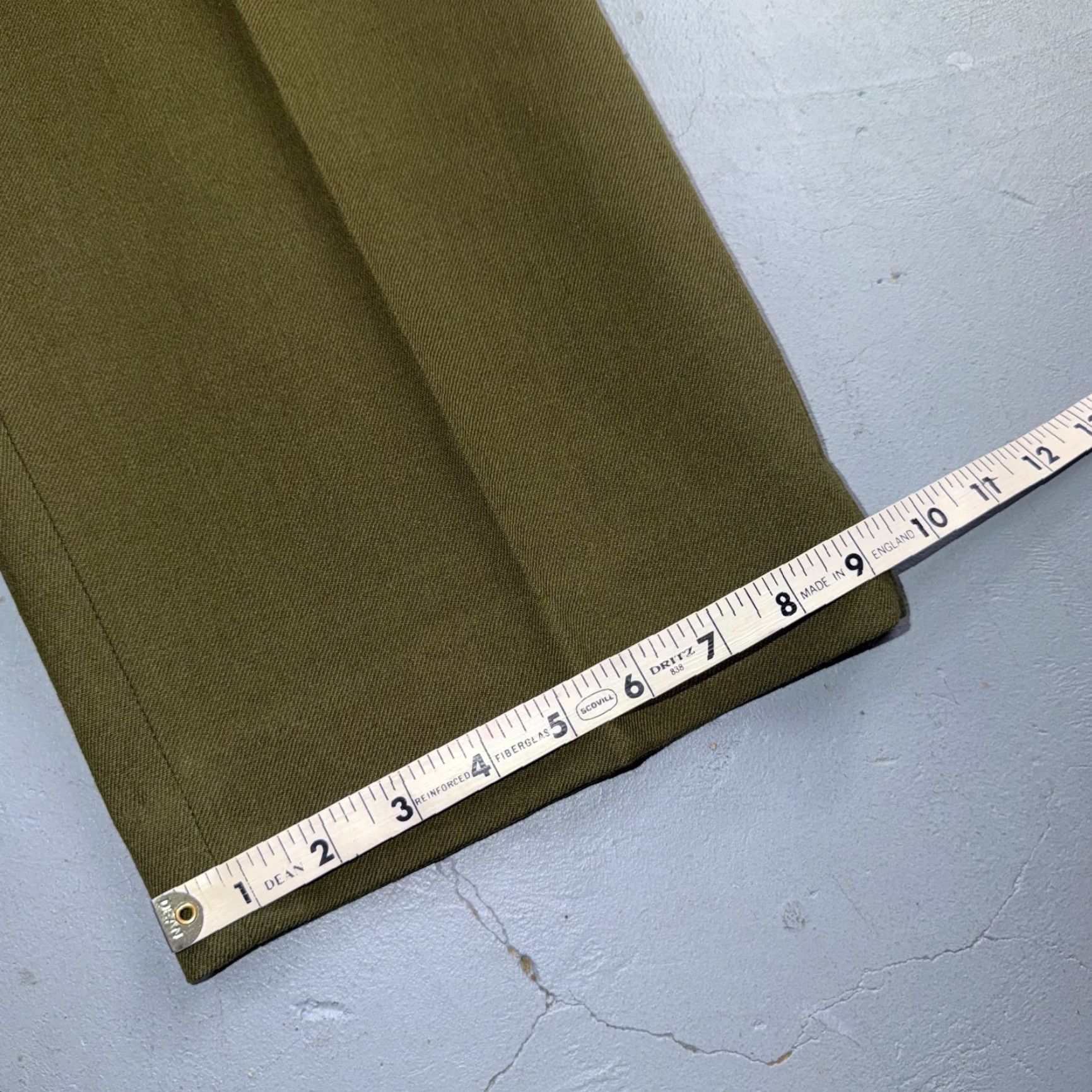Vintage VINTAGE Military Trousers Pants Mens Wool Green 31x30 50s M1951 OG-108 Regular Dress Pants Shirt? Size US 31 - 3 Thumbnail