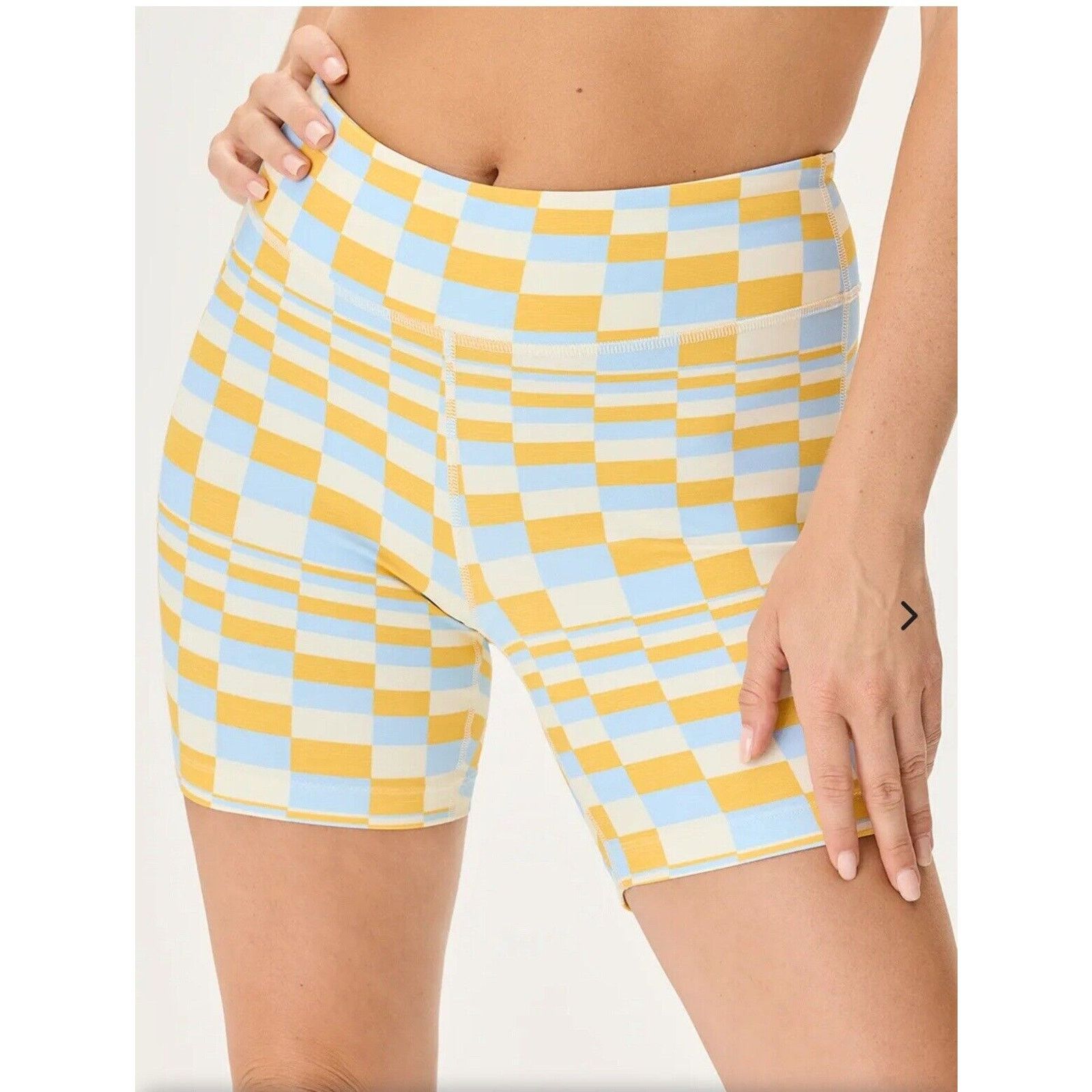 Outdoor Voices Outdoor Voices Yellow Tech Sweat TechSweat 6” Biker Shorts S Size 25" / US 0 / IT 36 - 3 Thumbnail