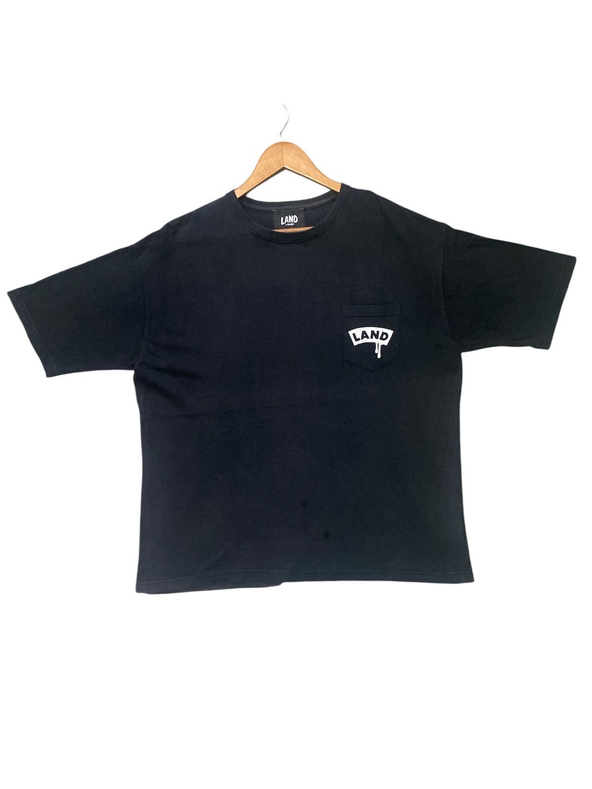💥RARE💥LAND BY MILKBOY LAND DRIP LOGO POKET T-SHIRT 🔥