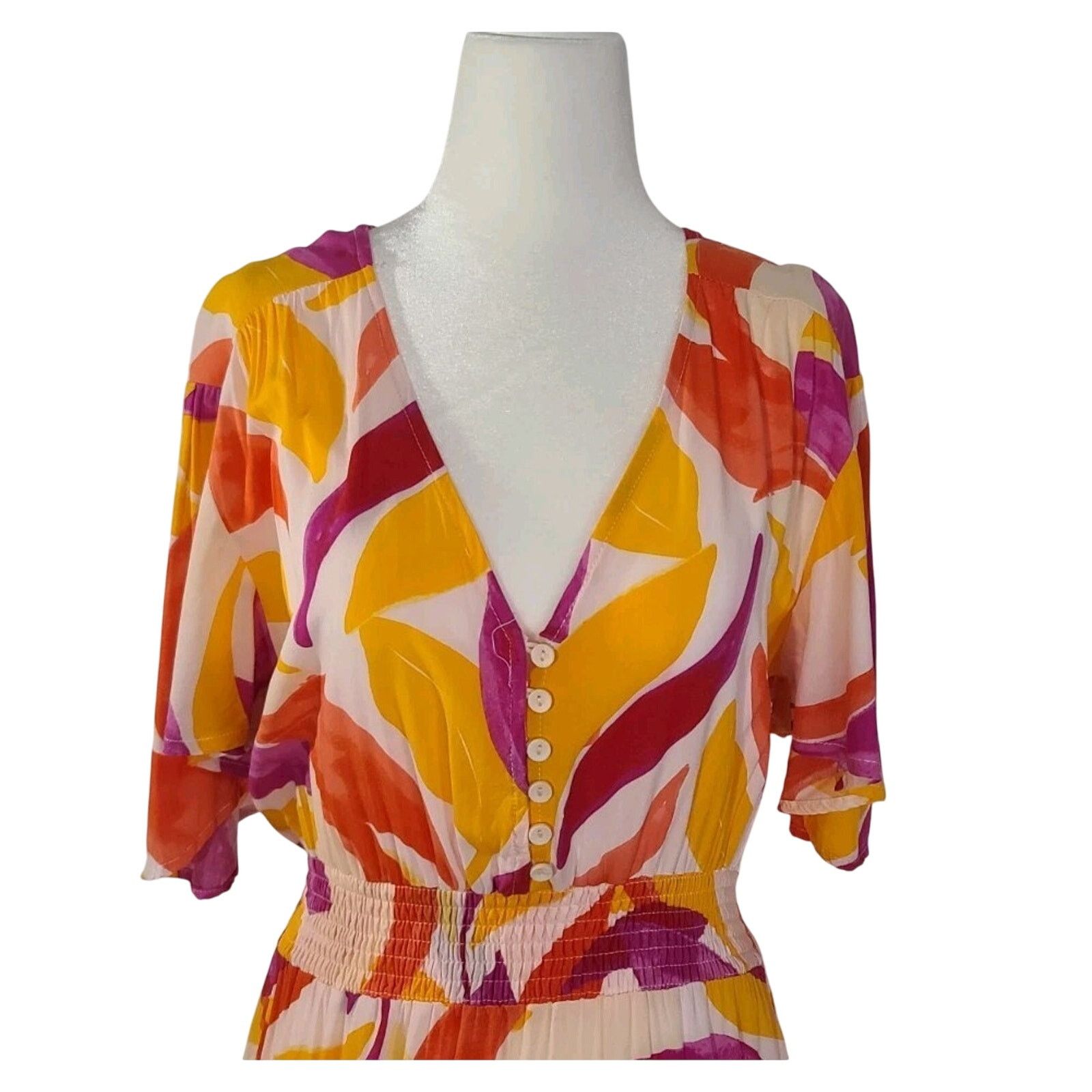 Anthropologie Anthropologie Abel the Label Swish Hi Lo Floral Dress Medium Size M / US 6-8 / IT 42-44 - 3 Thumbnail