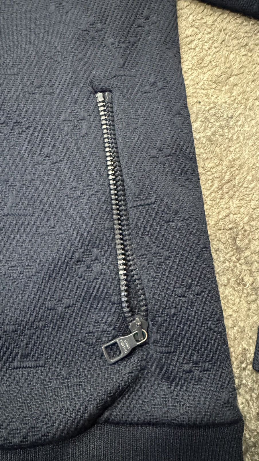 Louis Vuitton Monogram Zip Jacket Navy Blue