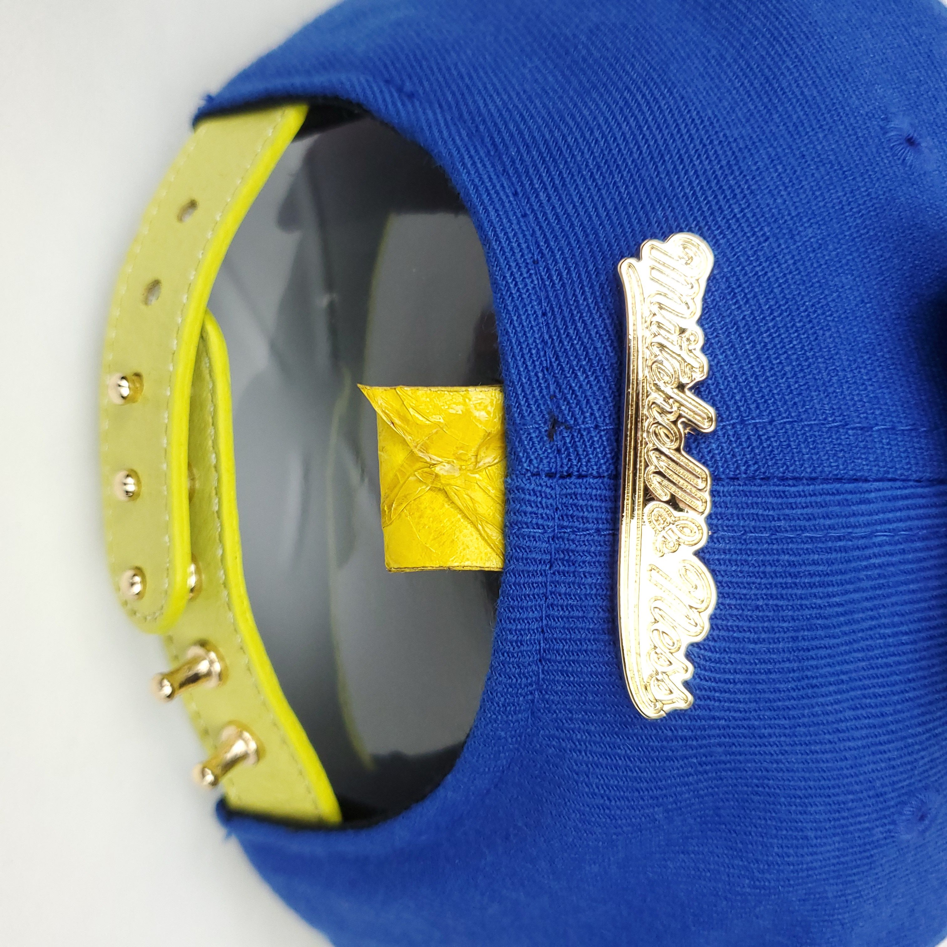 Mitchell & Ness Golden State Warriors Carp Skin Bill Strapback Hat Size ONE SIZE - 5 Thumbnail