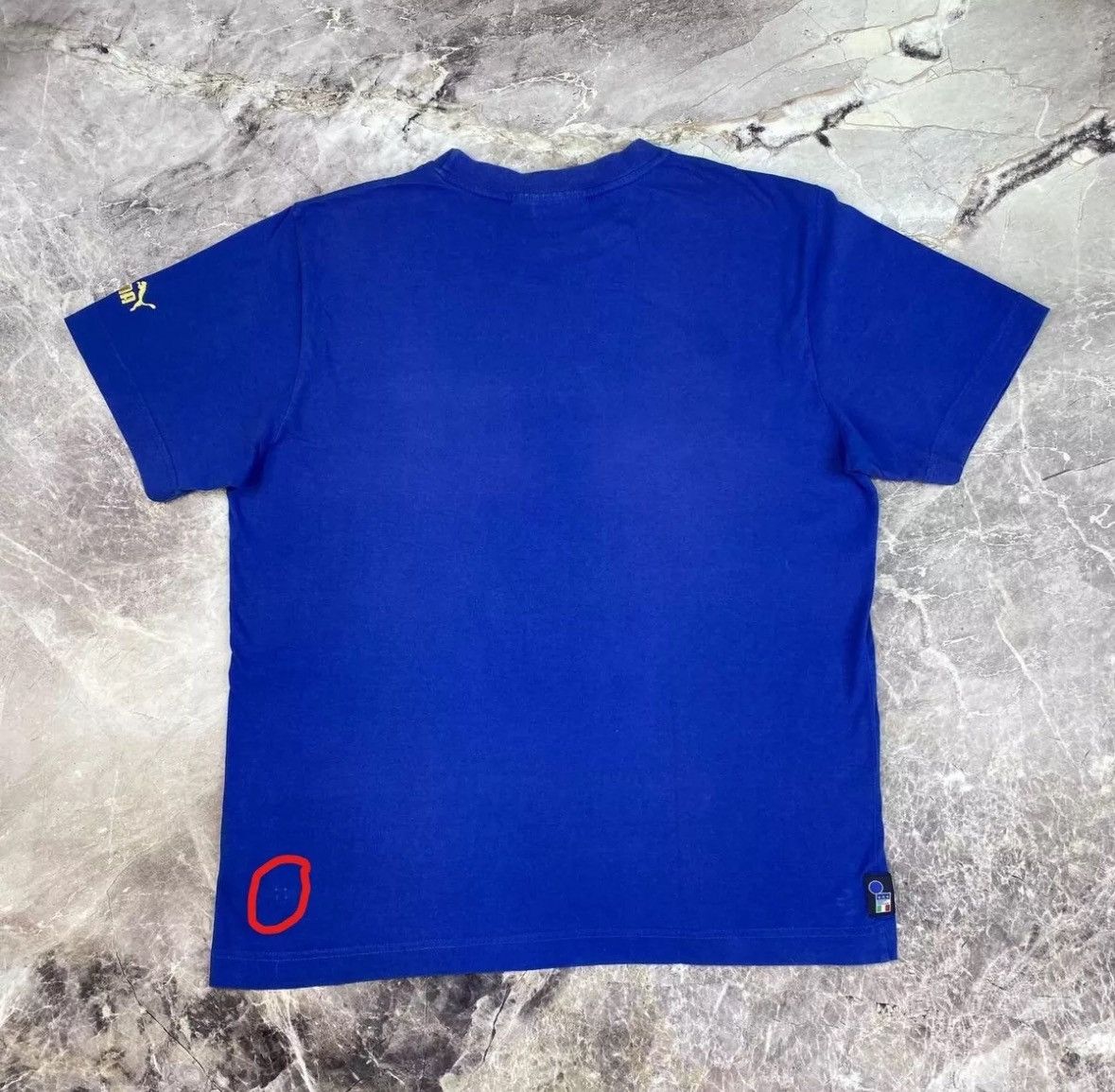 Puma × Vintage Vintage Puma Italia Neil Barrett Soccer T Shirt Jersey Size US XL / EU 56 / 4 - 2 Thumbnail