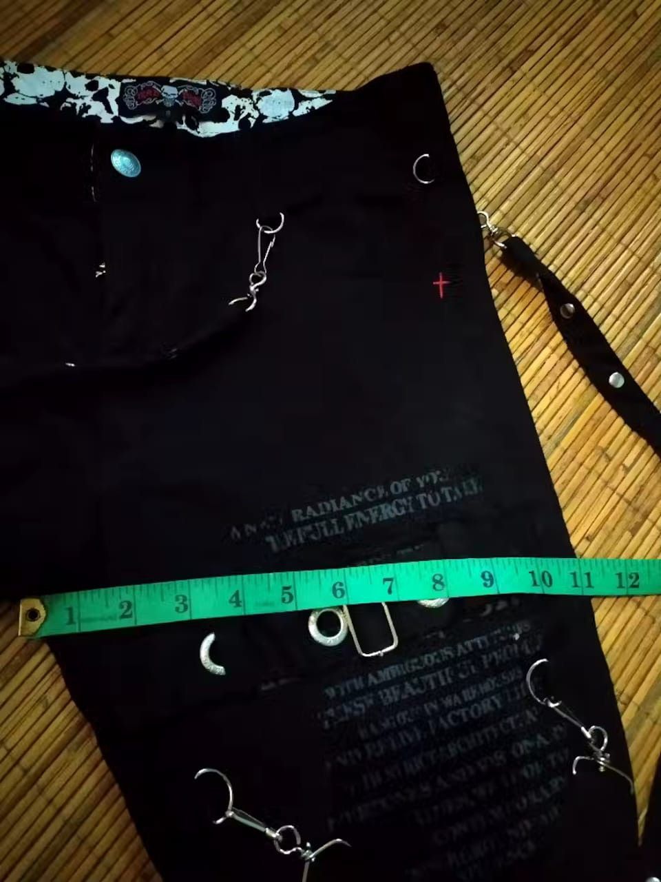 Japanese Brand Mad Punk Bondage Gothic With nice Back zipper Pants Size US 29 - 18 Thumbnail