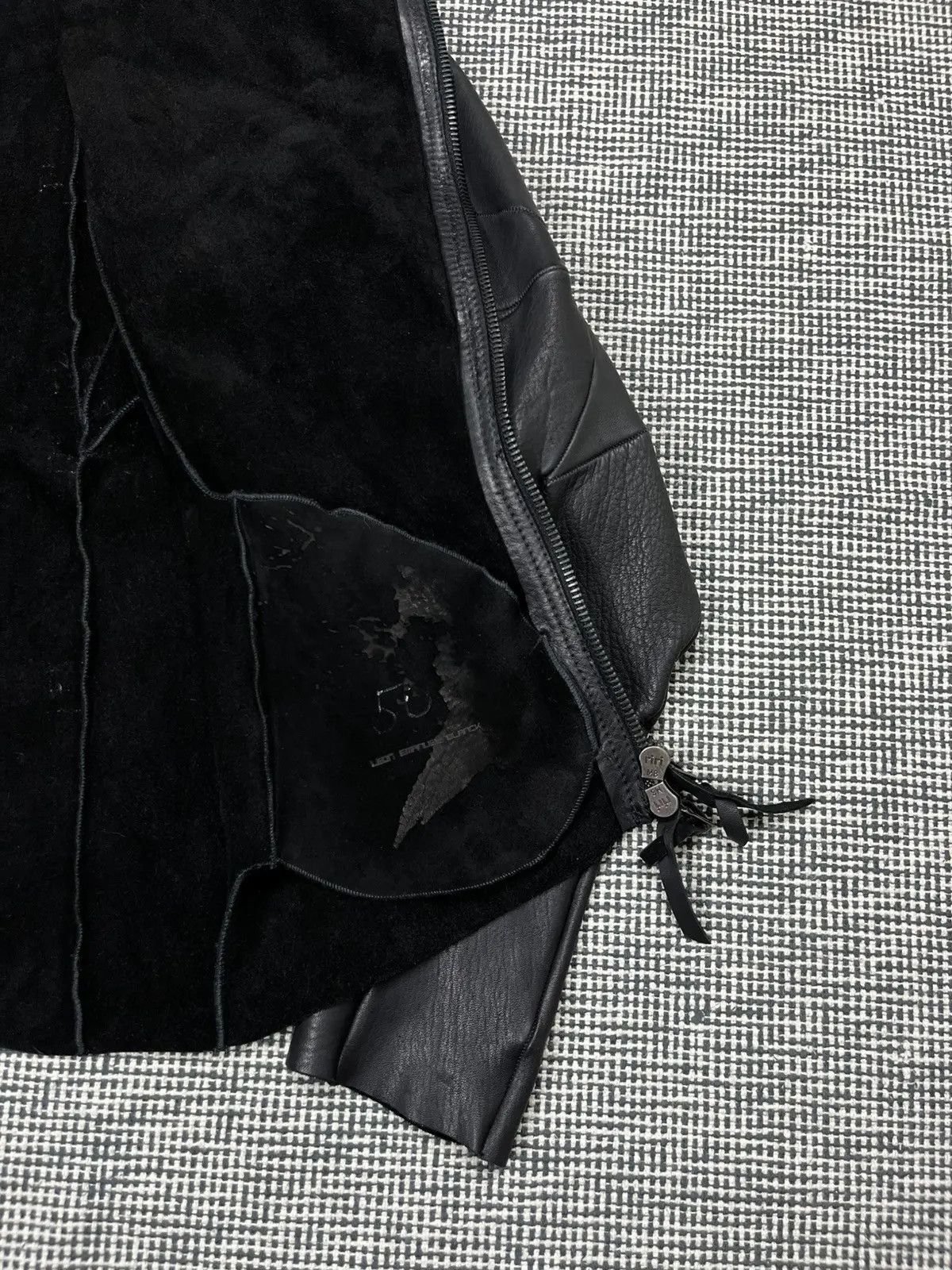 Leon Emanuel Blanck Faded black Leon Emanuel Blanck distortion leather jacket Size US M / EU 48-50 / 2 - 9 Thumbnail