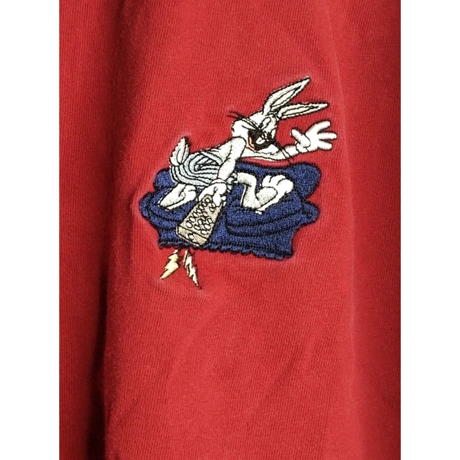 Vintage VINTAGE Warner Bros Polo Shirt Mens L Bugs Bunny Red Channel Surfer Polo Shirt Size US L / EU 52-54 / 3 - 2 Thumbnail
