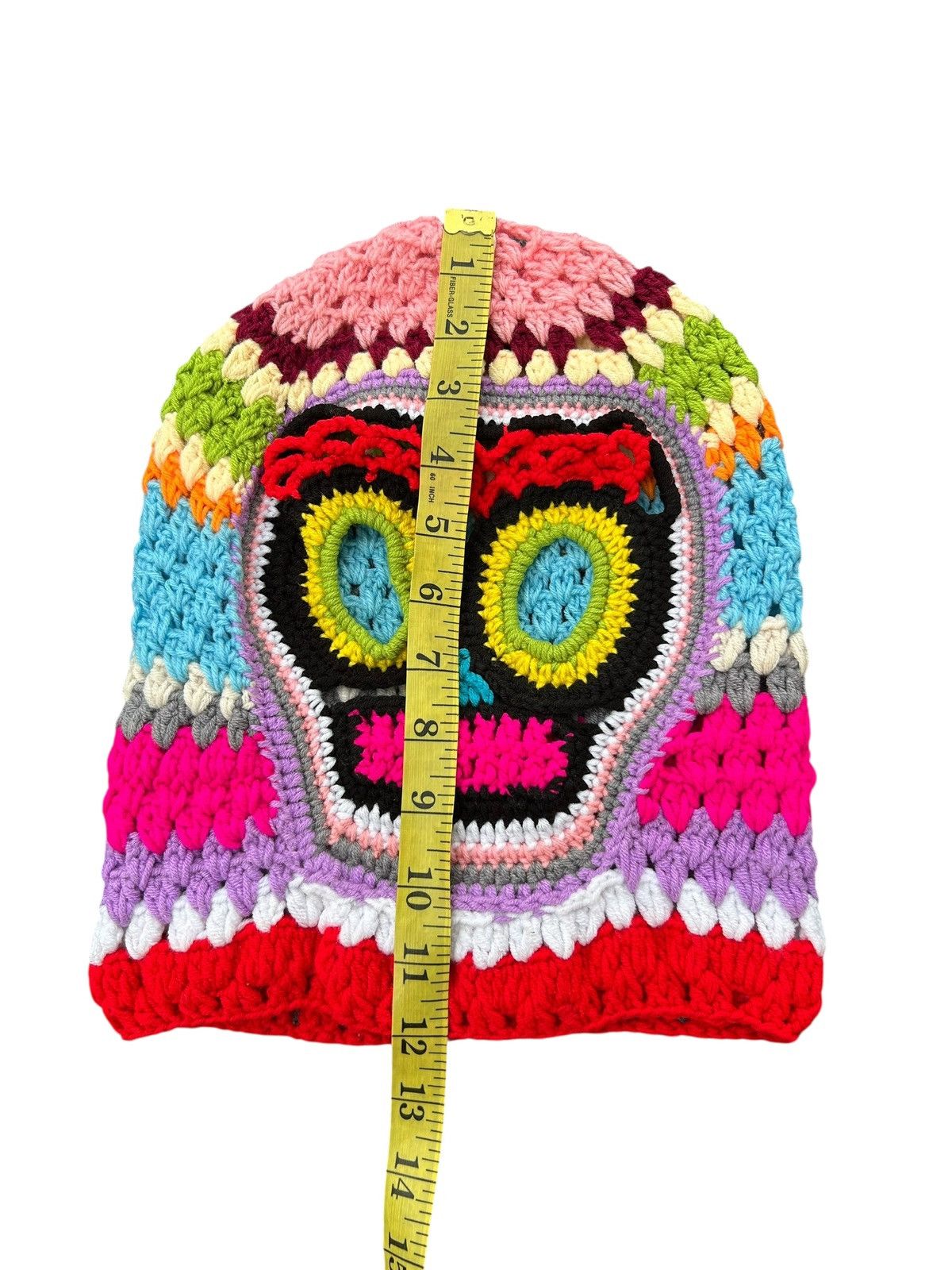 Japanese Brand Rare Crochet Knitted Handmade Balaclava Japanese Style Size ONE SIZE - 2 Thumbnail