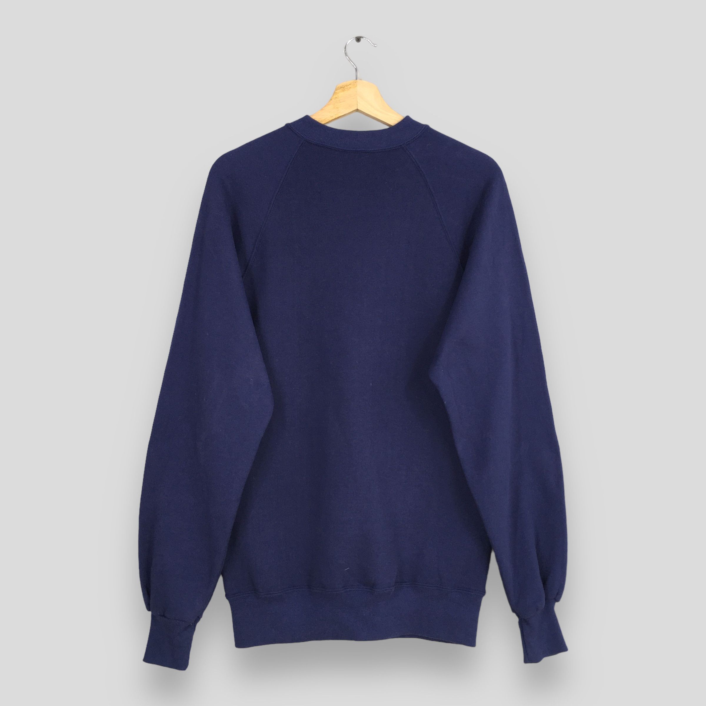 Jerzees Vintage 90s Jerzees Usa Plain Blue Sweatshirt Medium Size US M / EU 48-50 / 2 - 7 Thumbnail