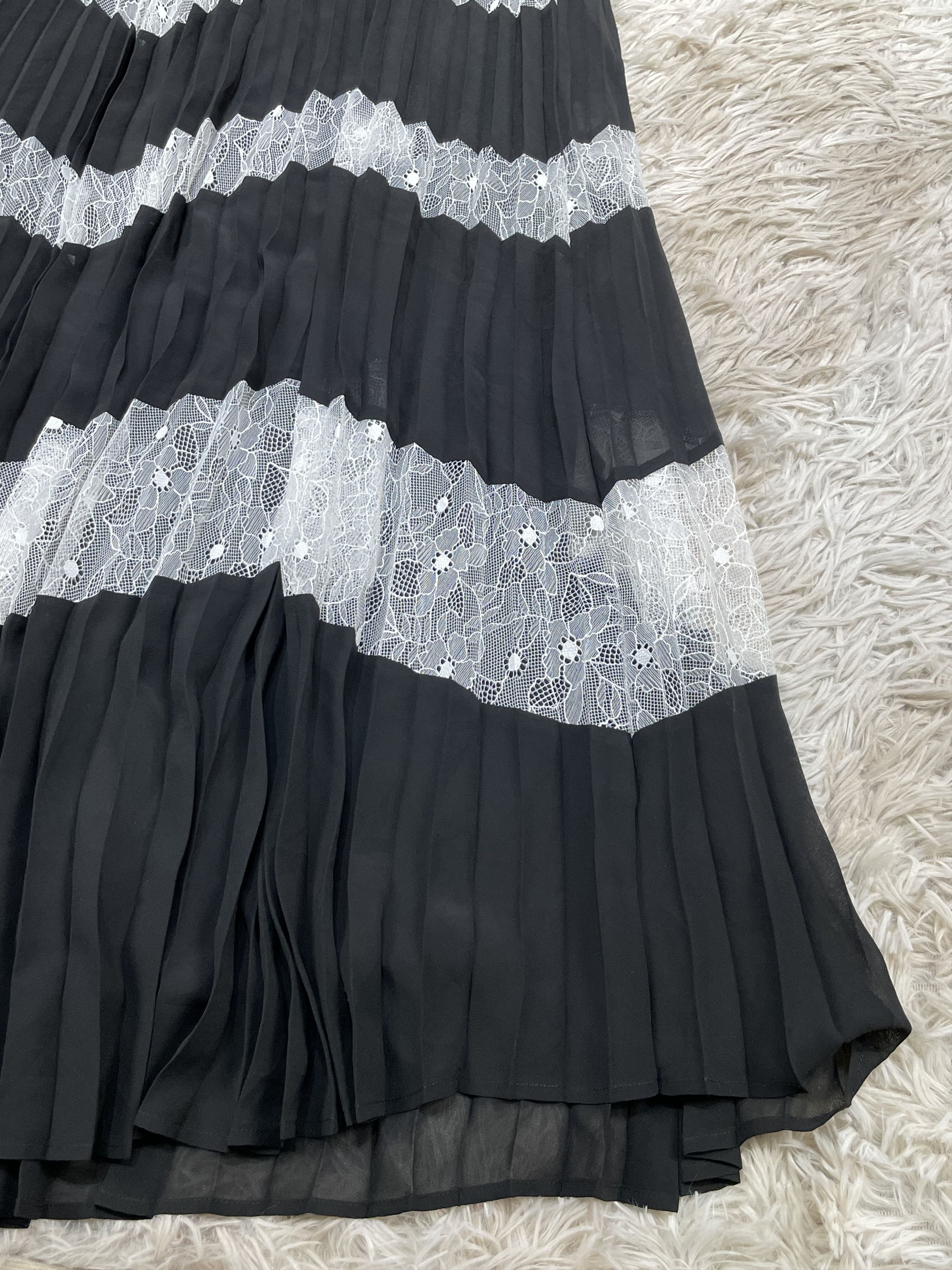 Max Mara MARINA RINALDI Abito Dress Black & White Stripe US 10 Size L / US 10 / IT 46 - 4 Thumbnail