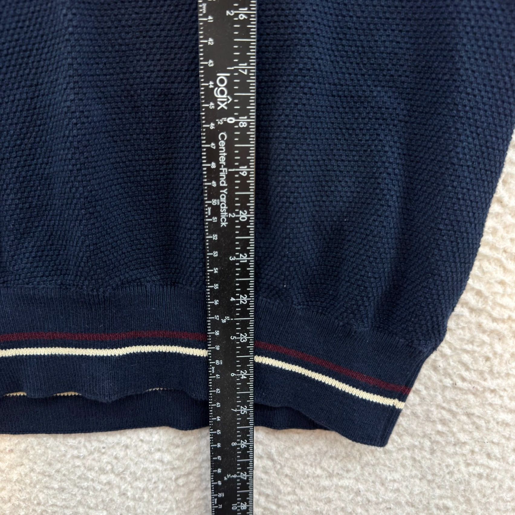 Bugle Boy VINTAGE Y2K Skater Grunge Sweater Vest Large Mens Navy Preppy Academia Grandpa Size US L / EU 52-54 / 3 - 5 Thumbnail
