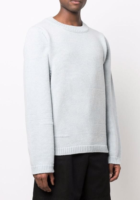 Raf Simons BNWT Raf Simons baby blue oversize faulty stitch sweater Size US S / EU 44-46 / 1 - 2 Thumbnail