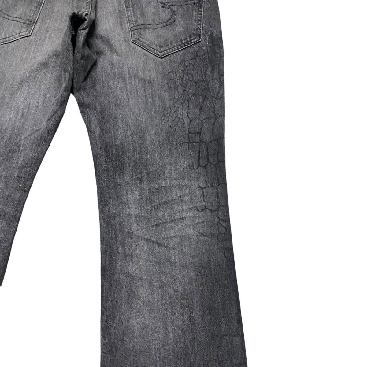 semanticdesign Semantic Design Spiderweb Denim Flare Jeans Size US 34 / EU 50 - 15 Thumbnail