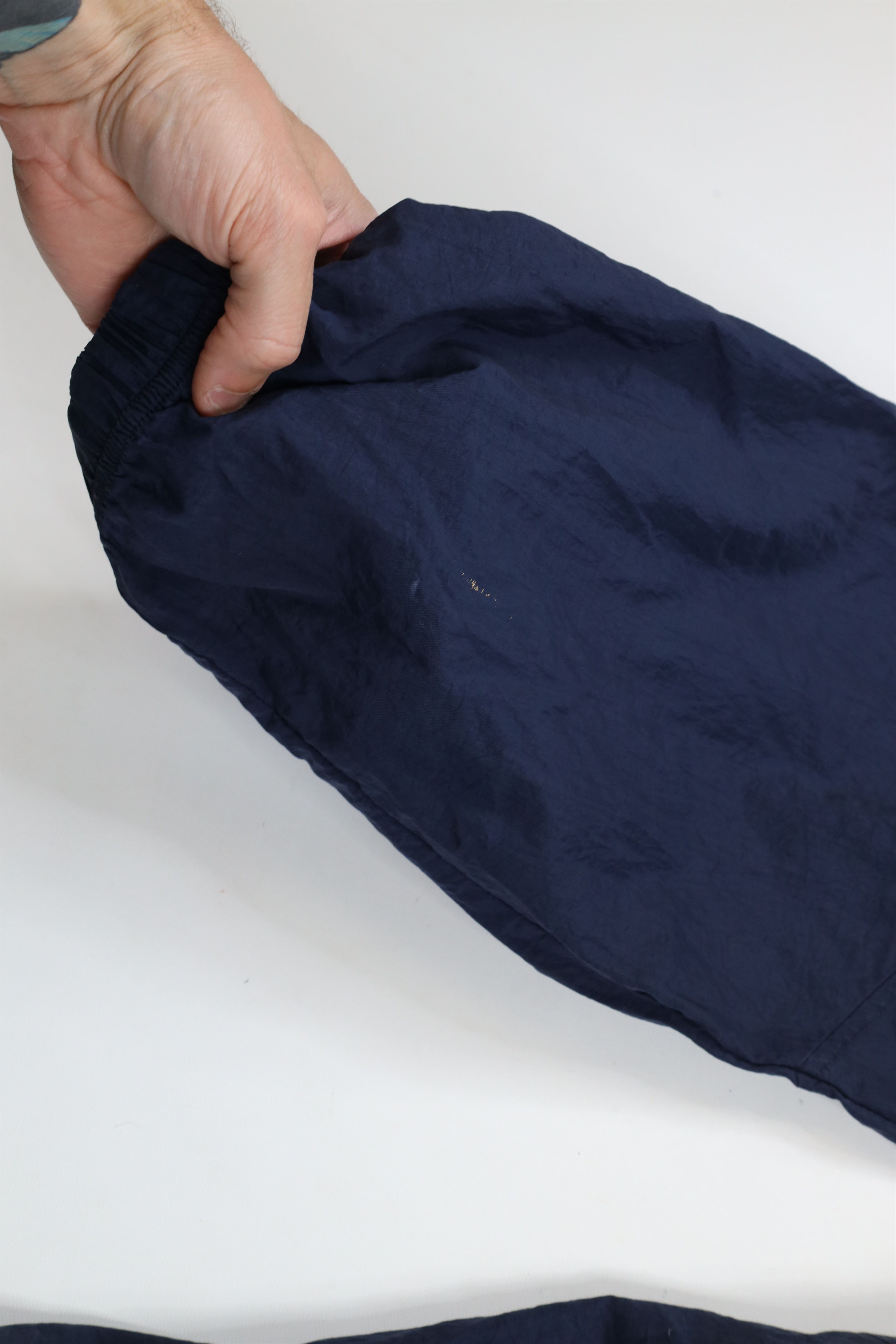 Nike Vintage 90s Nike Scott Mini Swoosh Nylon Joggers Pants Blue Size US 38 / EU 54 - 14 Thumbnail