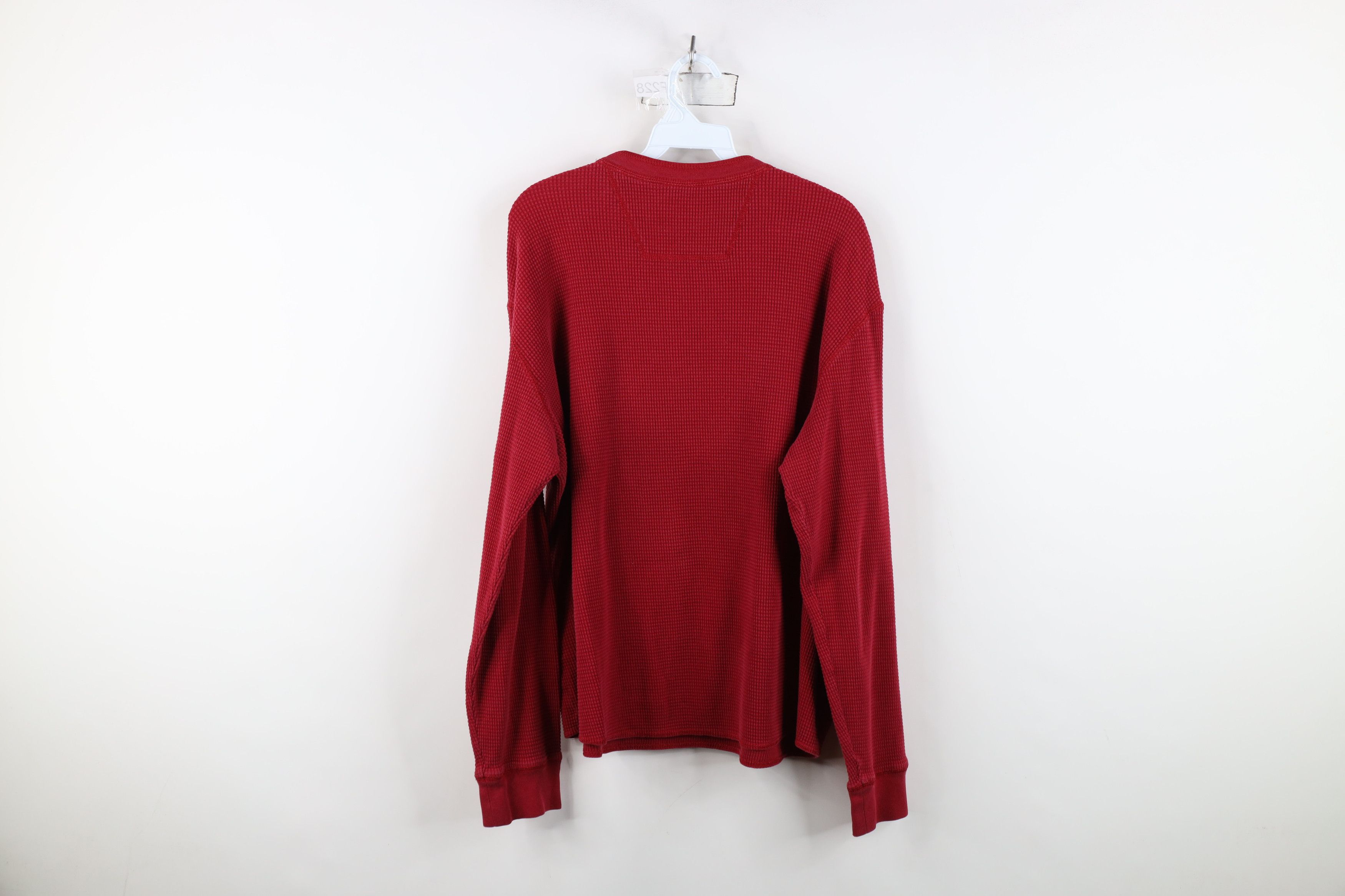 Eddie Bauer Vintage Eddie Bauer Blank Thermal Waffle Knit Henley T-Shirt Size US L / EU 52-54 / 3 - 10 Thumbnail