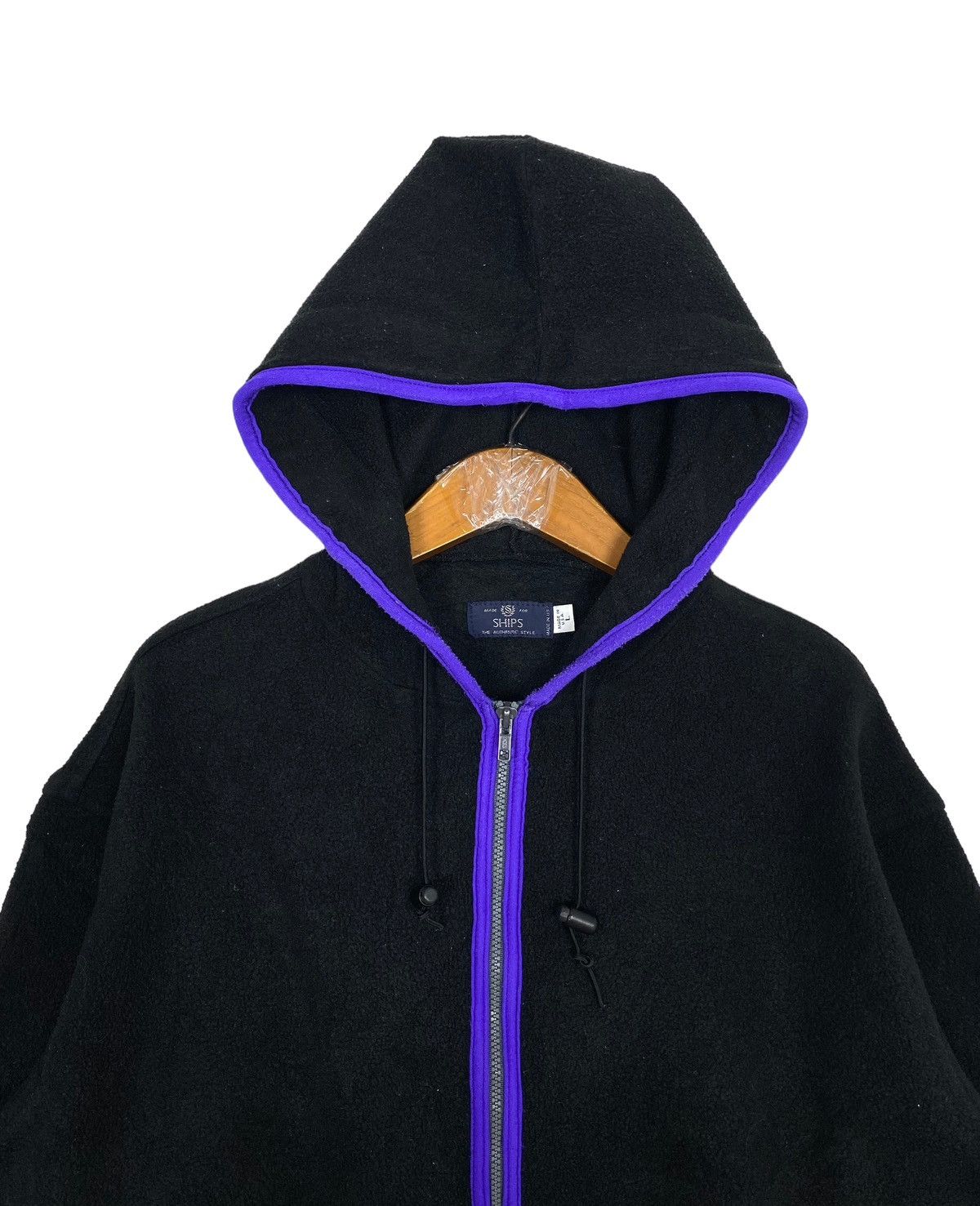 SHIPS Rare‼️ Vintage Ships Polartec Hoodie Fleece Made in Usa Size US L / EU 52-54 / 3 - 3 Thumbnail