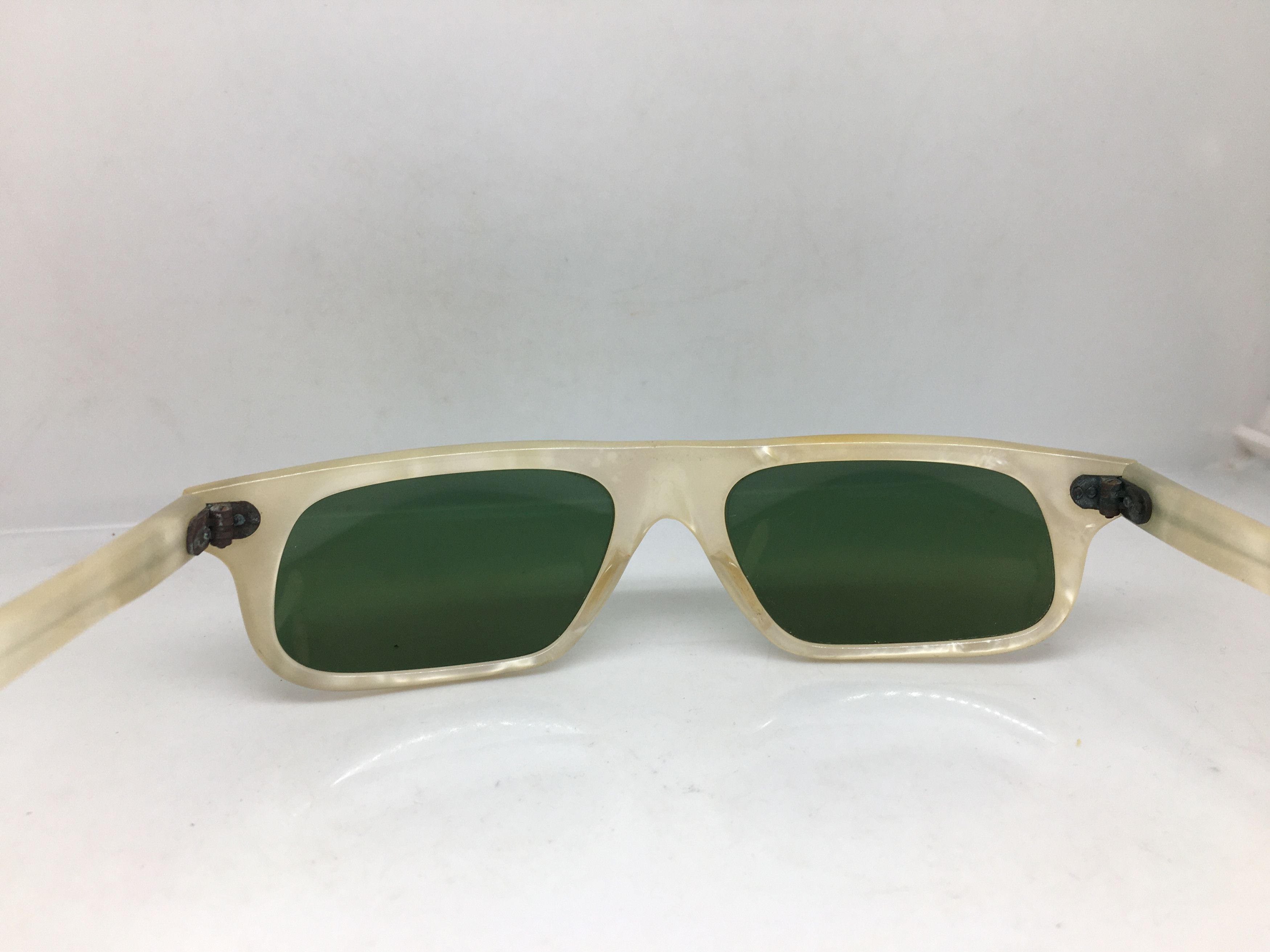 Vintage Vintage Handmade Ivory Sunglasses Frame France Glass Lens Size ONE SIZE - 6 Thumbnail