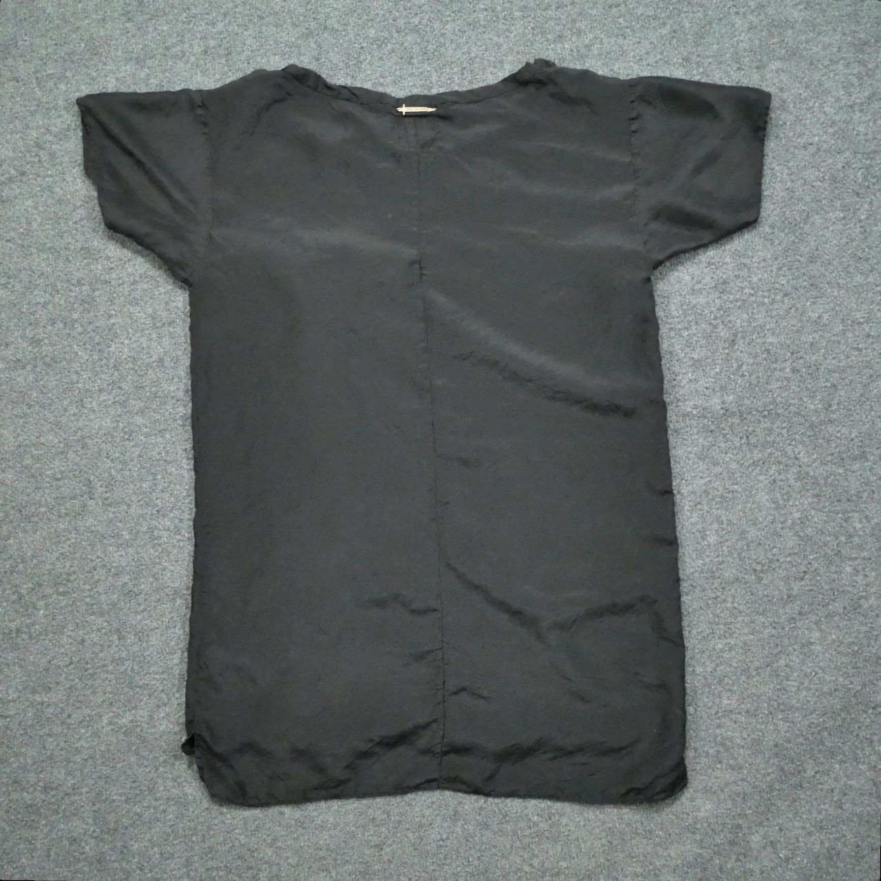 Vintage VINTAGE Son Of John Dress Womens 0 Black Silk Oversized Pocket Shirt Loose USA Made NYC Size XS / US 0-2 / IT 36-38 - 6 Thumbnail