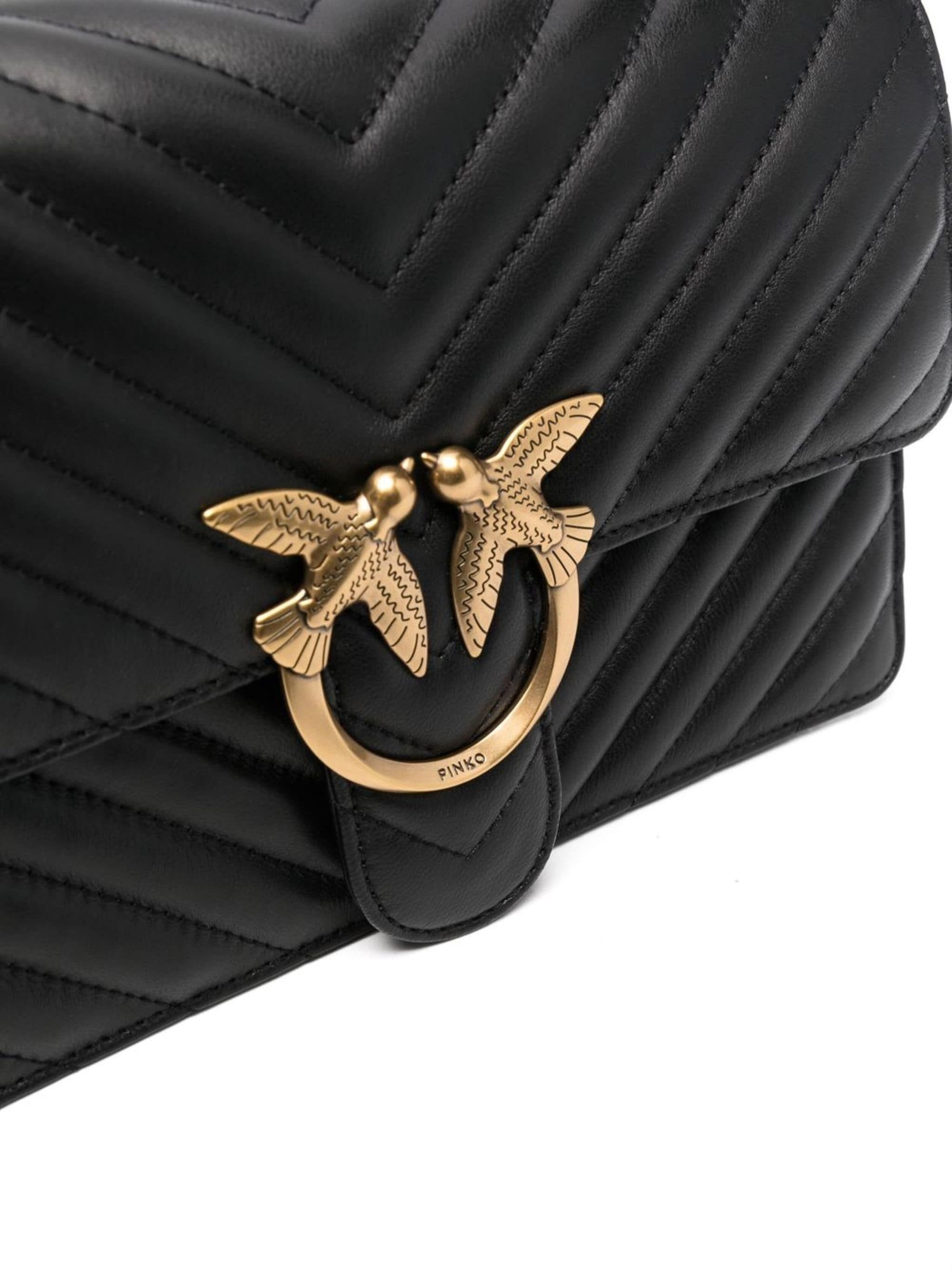 Pinko o1s22i1n0824 Size: OS / Classic Love Bag in Black Size ONE SIZE - 4 Thumbnail