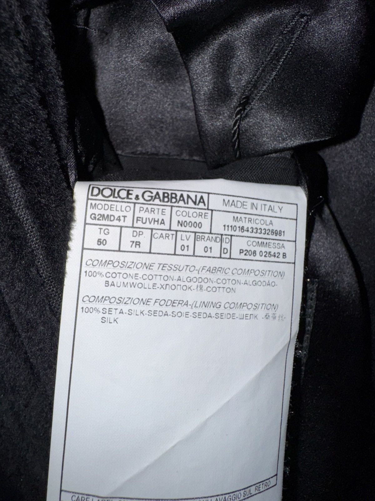Dolce & Gabbana DOLCE AND GABANNA CORDUROY BLAZER Size 40R - 7 Thumbnail