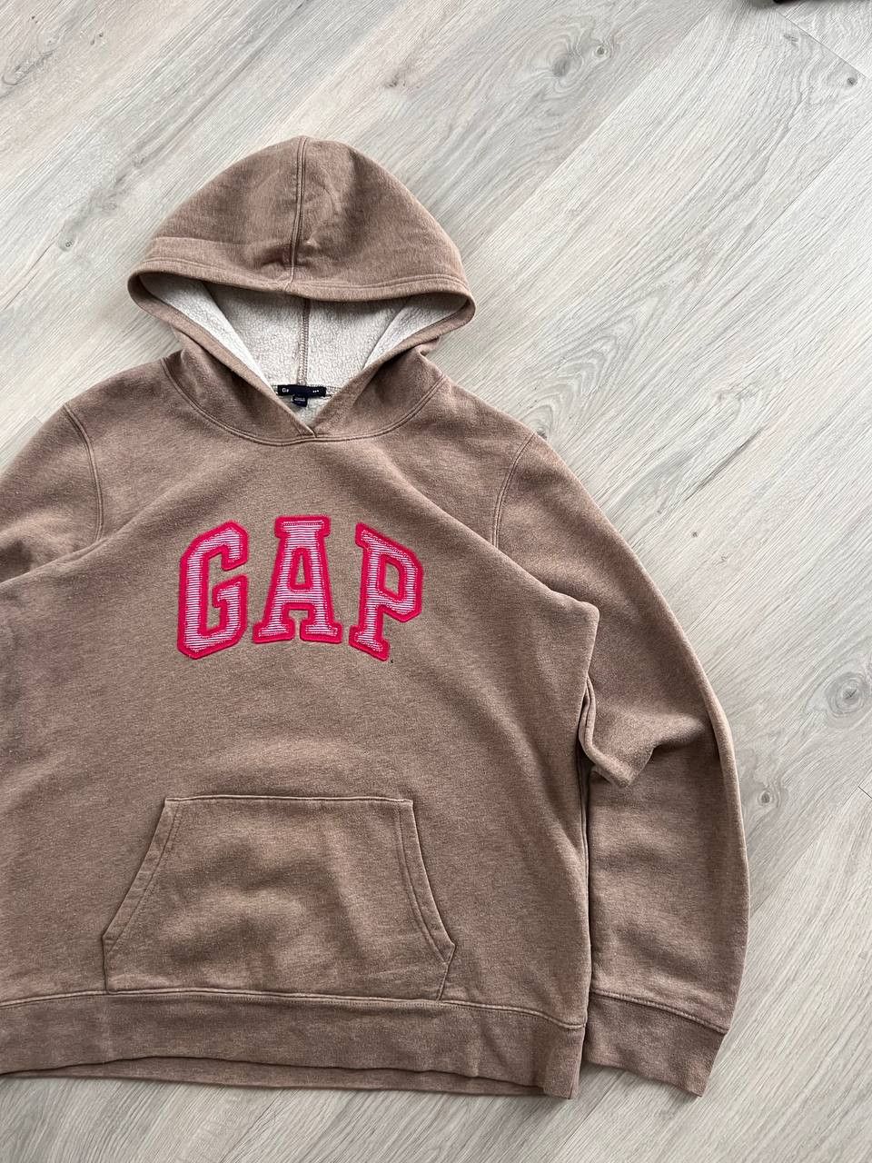 Gap Vintage Gap Brown Logo Hoodie Size US S / EU 44-46 / 1 - 2 Thumbnail