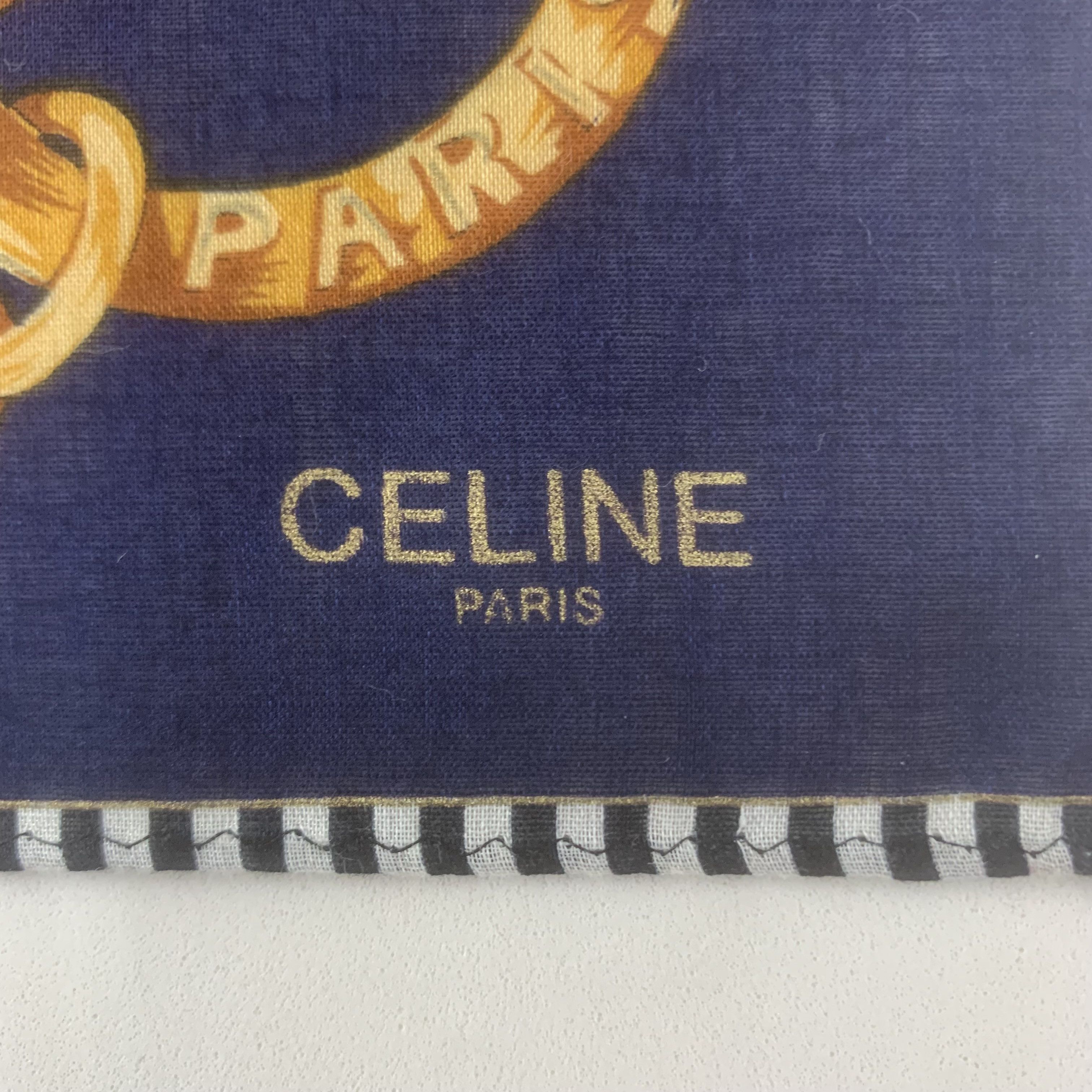 Celine Celine Handkerchief Bandana Neckerchief Pocket Square TB1118 Size ONE SIZE - 4 Thumbnail