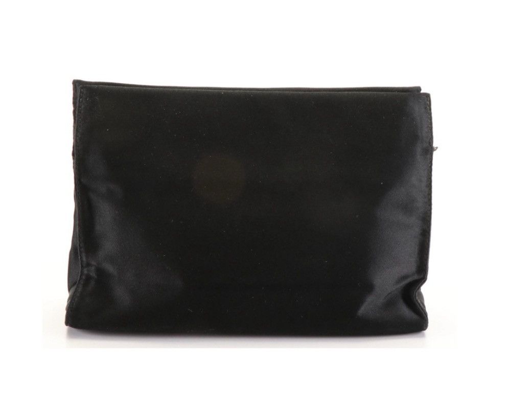 Prada Prada Raso Black Satin Drawstring Pouch / Clutch Evening Bag Size ONE SIZE - 3 Thumbnail