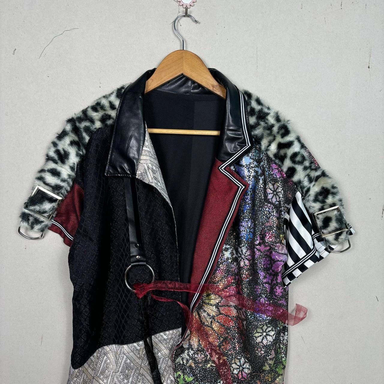 Beauty Beast Vintage Mixed Media BDSM Multi Patterned Jacket Size US L / EU 52-54 / 3 - 3 Thumbnail