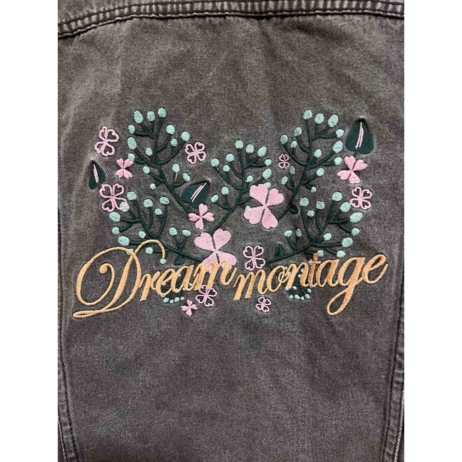 Montage MONTS MERELY Denim Korean jacket embroidered Size S A000224 Size S / US 4 / IT 40 - 7 Thumbnail