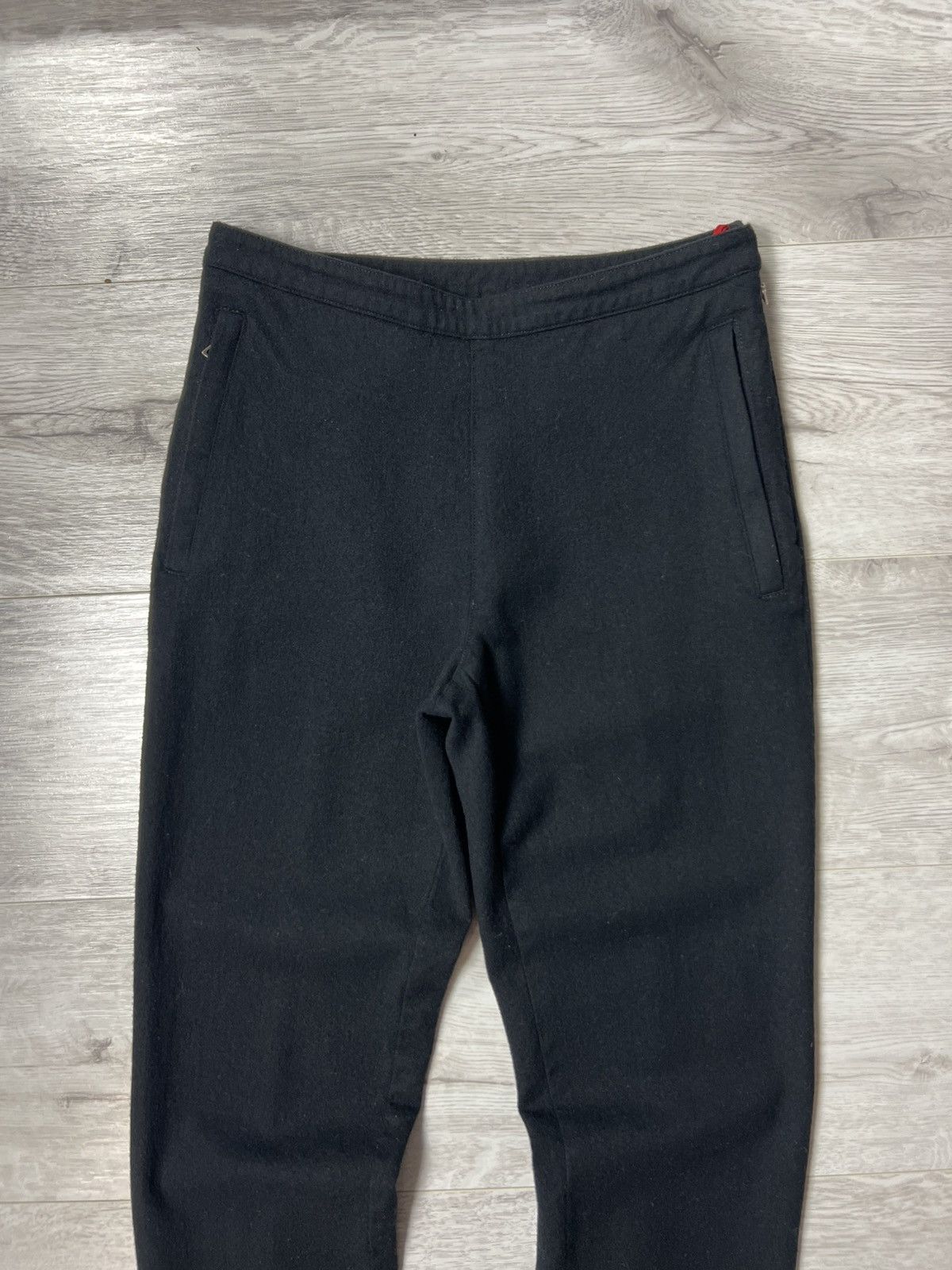Prada 1999s Prada Sport Black Wool & Nylon Pants Red Tab Trousers Size 26" / US 2 / IT 38 - 2 Thumbnail