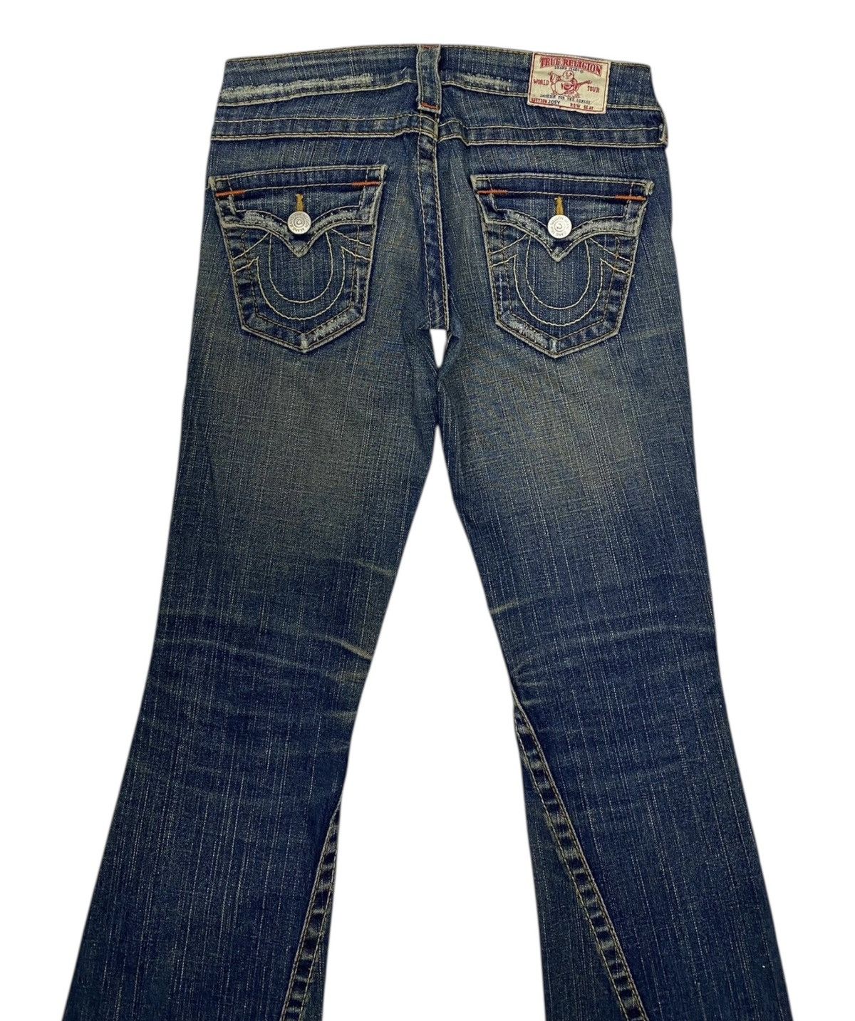 Hysteric Glamour × Le Grande Bleu (L.G.B.) × True Religion TRUE RELIGION JOEY FLARE JEANS DISTRESSED BOOTCUT DENIM JEAN Size 28" / US 6 / IT 42 - 6 Thumbnail