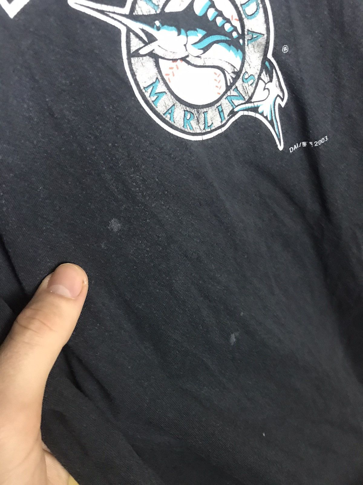 MLB Vintage 2003 MLB Florida Marlins faded t-shirt Size US XL / EU 56 / 4 - 6 Thumbnail