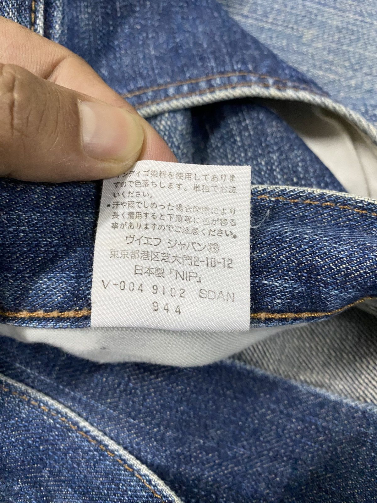 Jean × Vintage × Wrangler Vintage Wrangler Selvedge Washed Blue Distressed @271 Size US 33 - 12 Thumbnail