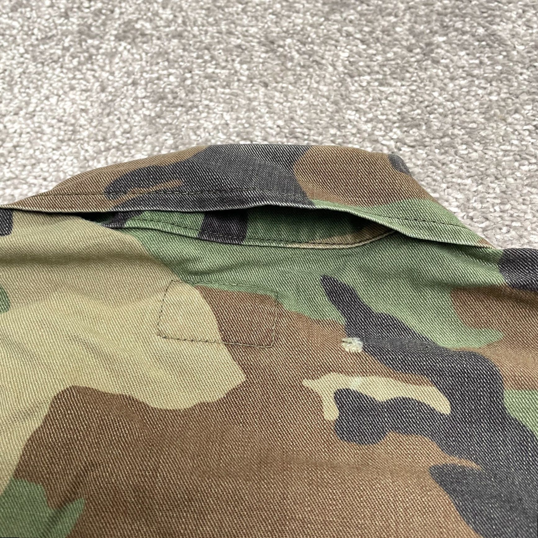 Vintage US Marine Army Military Jacket Mens Small Green Camouflage Button Down Size US 29 - 7 Thumbnail
