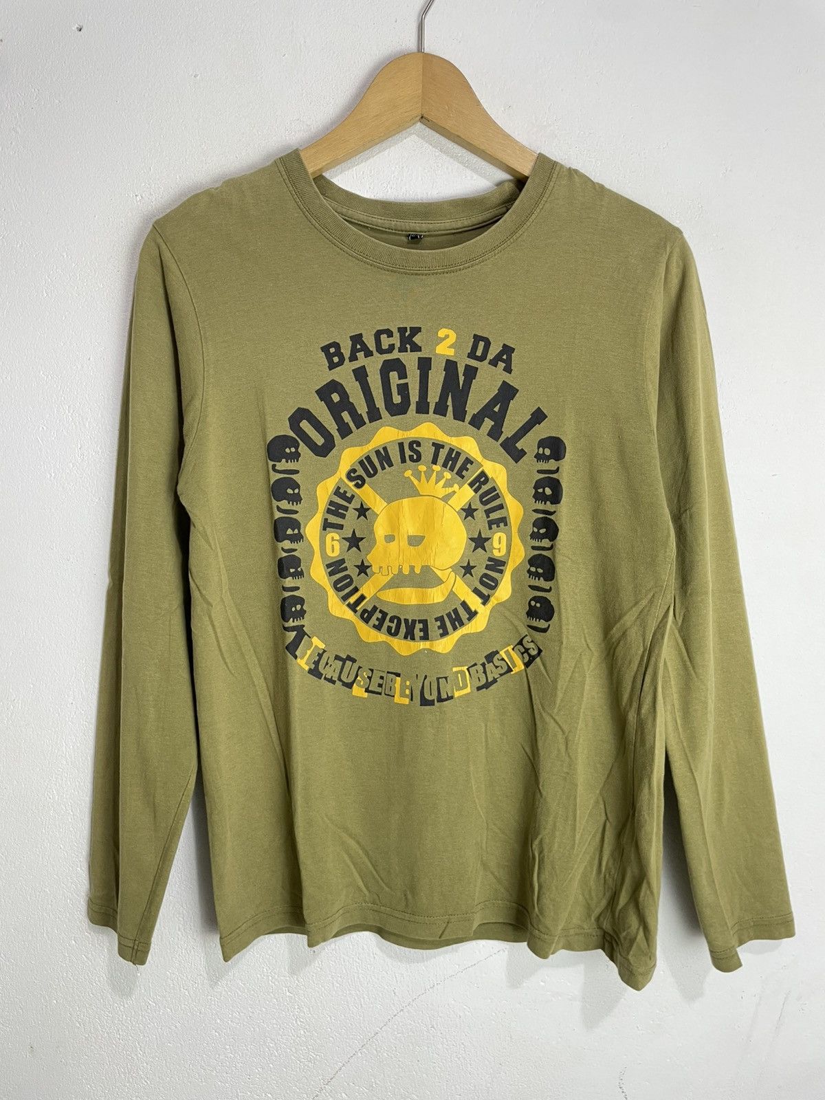 If Six Was Nine Japanese Skull Gothic Punk Poem Longsleeve Size XS / US 0-2 / IT 36-38 - 1 Thumbnail
