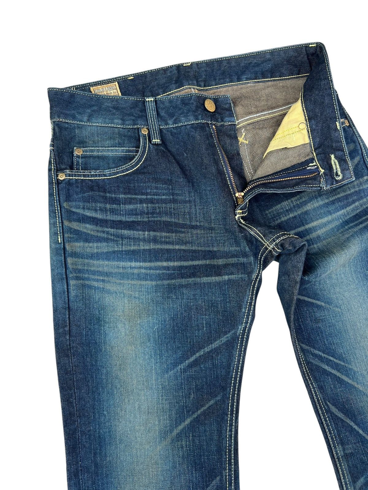 Lee Vintage Y2K Lee Riders Gold Label Mud Wash Denim Flare Jeans Size US 30 / EU 46 - 8 Thumbnail