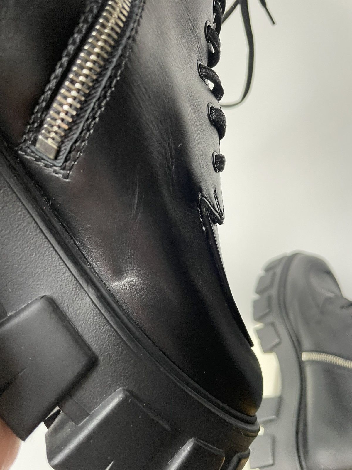 Prada Prada tall combat boots Size US 8 / EU 41 - 21 Thumbnail