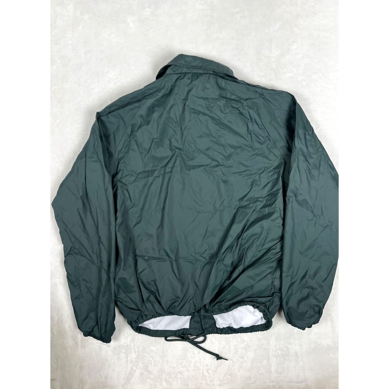 Vintage Shaka Wear Mens Medium Green Lined Coach Windbreaker Snap Nylon Shell Jacket Size US M / EU 48-50 / 2 - 5 Thumbnail