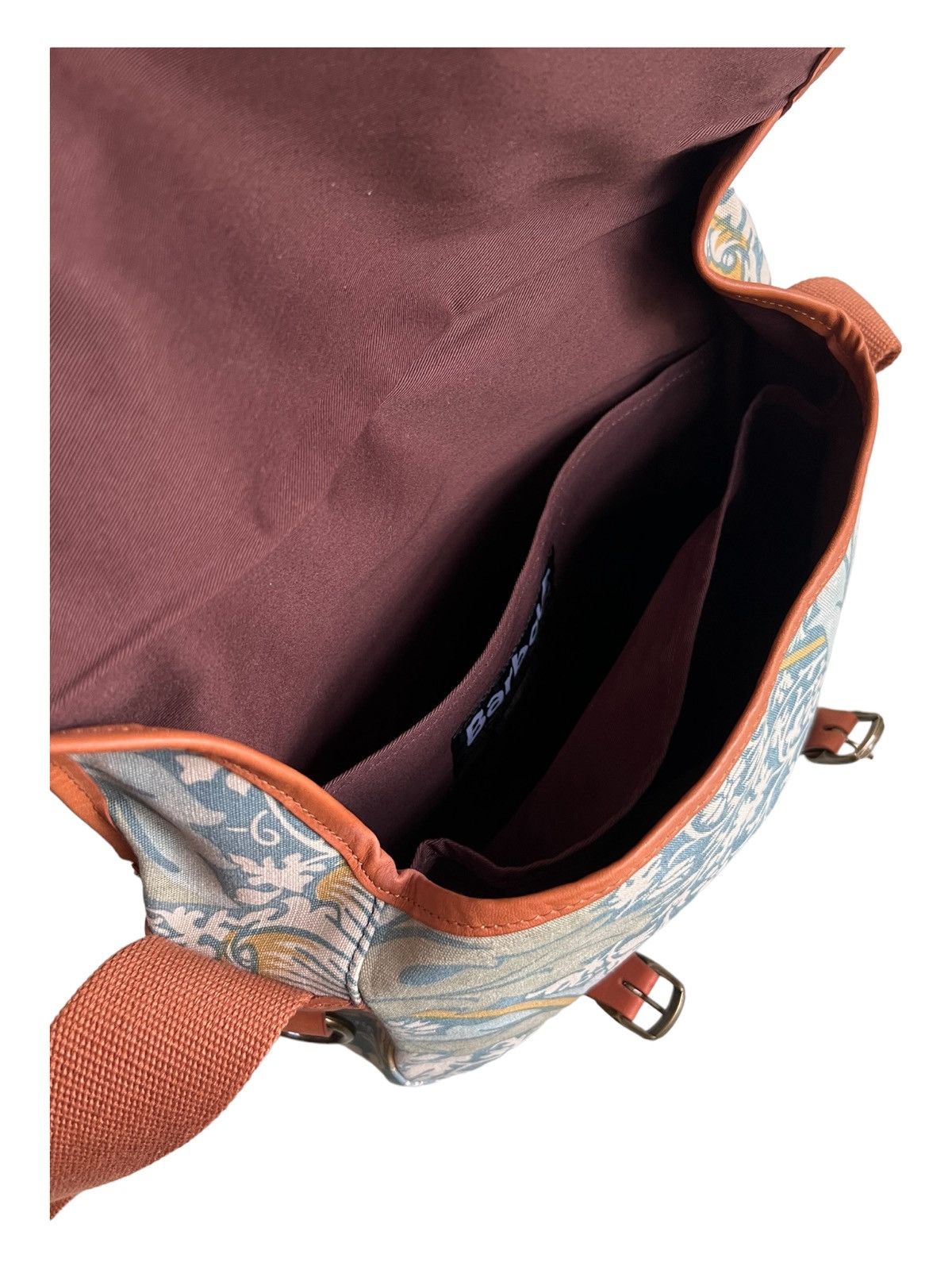Barbour Barbour x William Morris 🌷Jacquard Leather Messenger Bag Size ONE SIZE - 9 Thumbnail